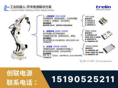 广元-工业机器人-开关电源解决方案